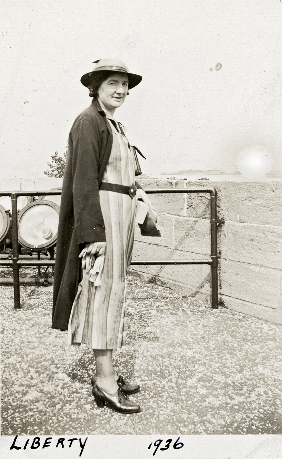 Kay Moore, Liberty Island, New York, 1936.
