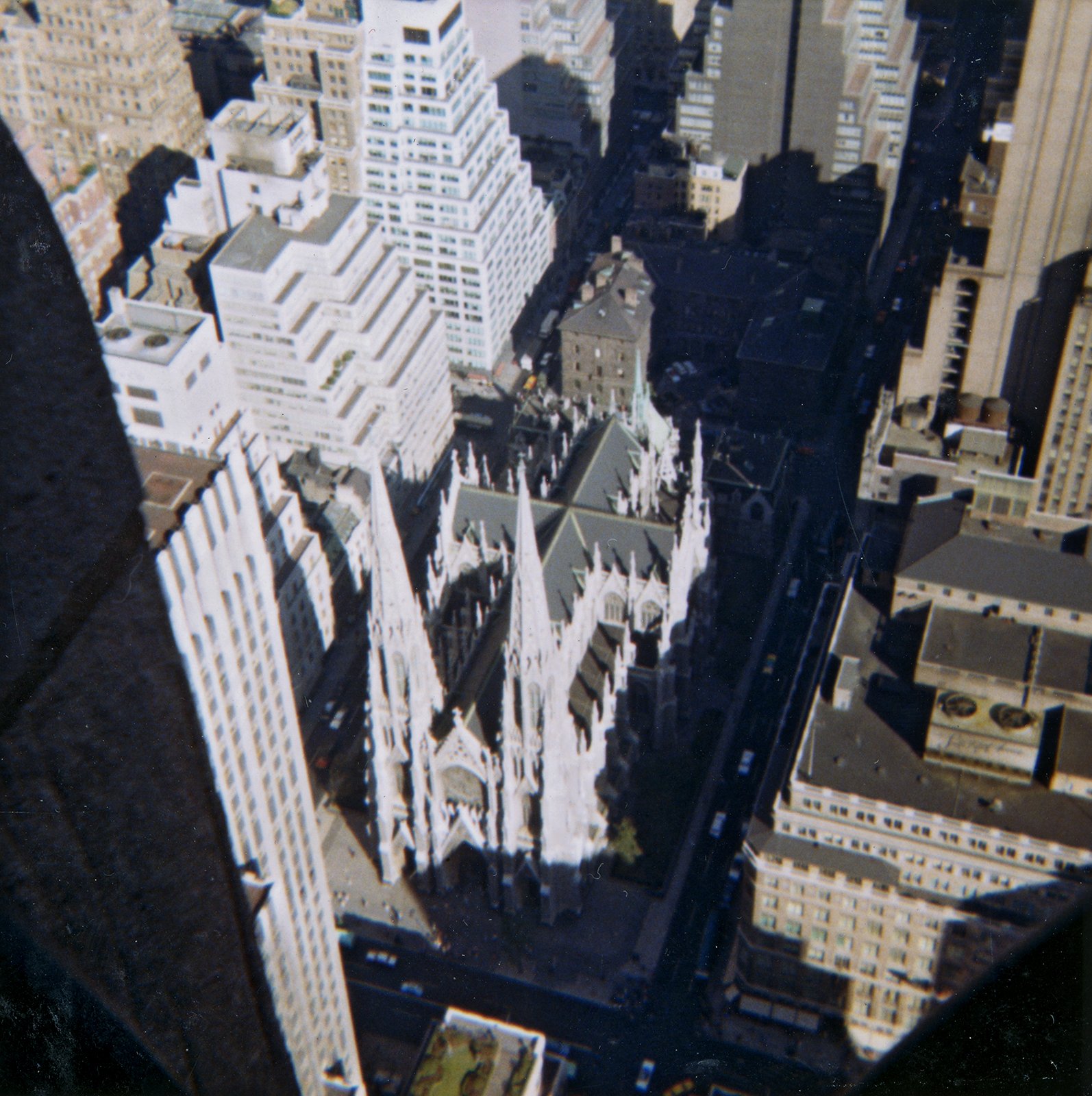 St Patrick's Cathedral, NYC from the Empire State Building, 1964