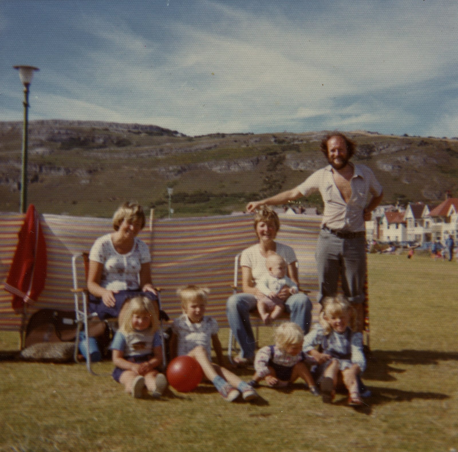 Parents Antoinette and Seán Greene with their children, on a holiday in Wales. Antoinette is sister to Marie Campbell.
