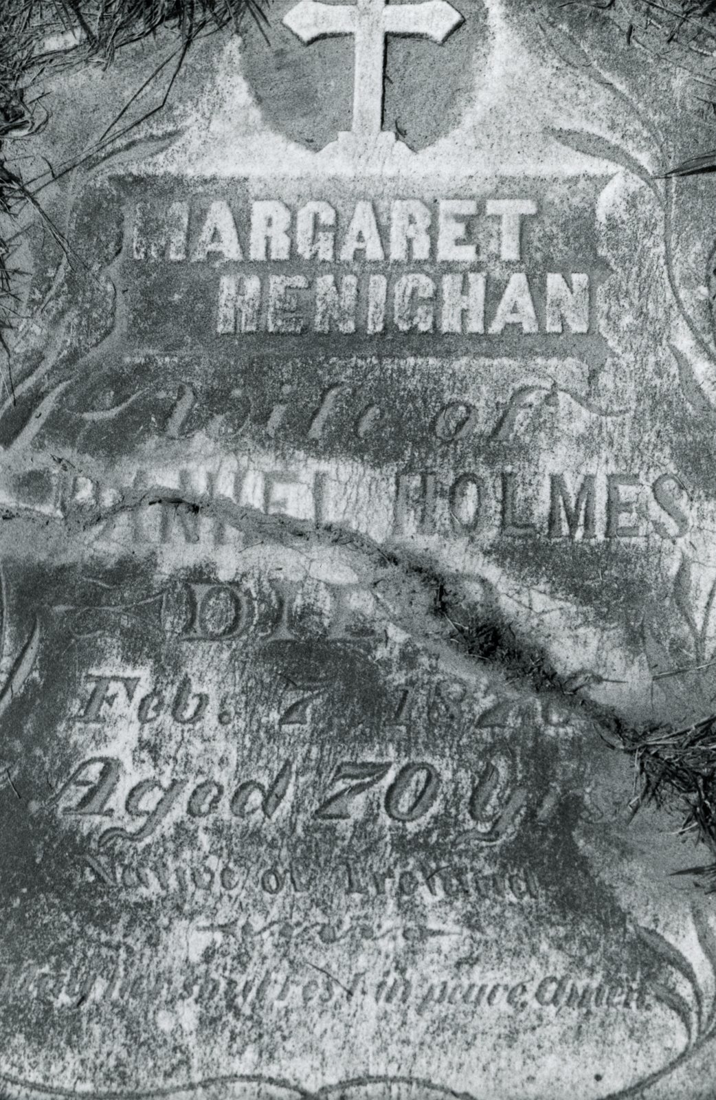 Headstone for Bryan’s great-grandmother Margaret Henigan