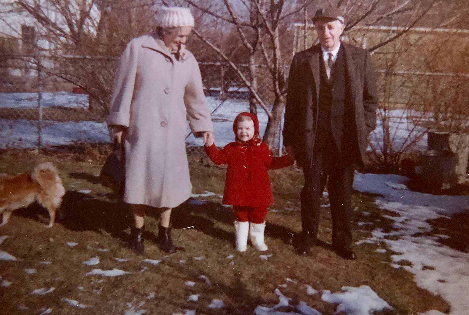 Mary Margaret (Doyle) FitzGerald, with her granddaughter and husband, Sioban Maire FitzGerald and Alphonsus FitzGerald. Levittown, NY. 1964