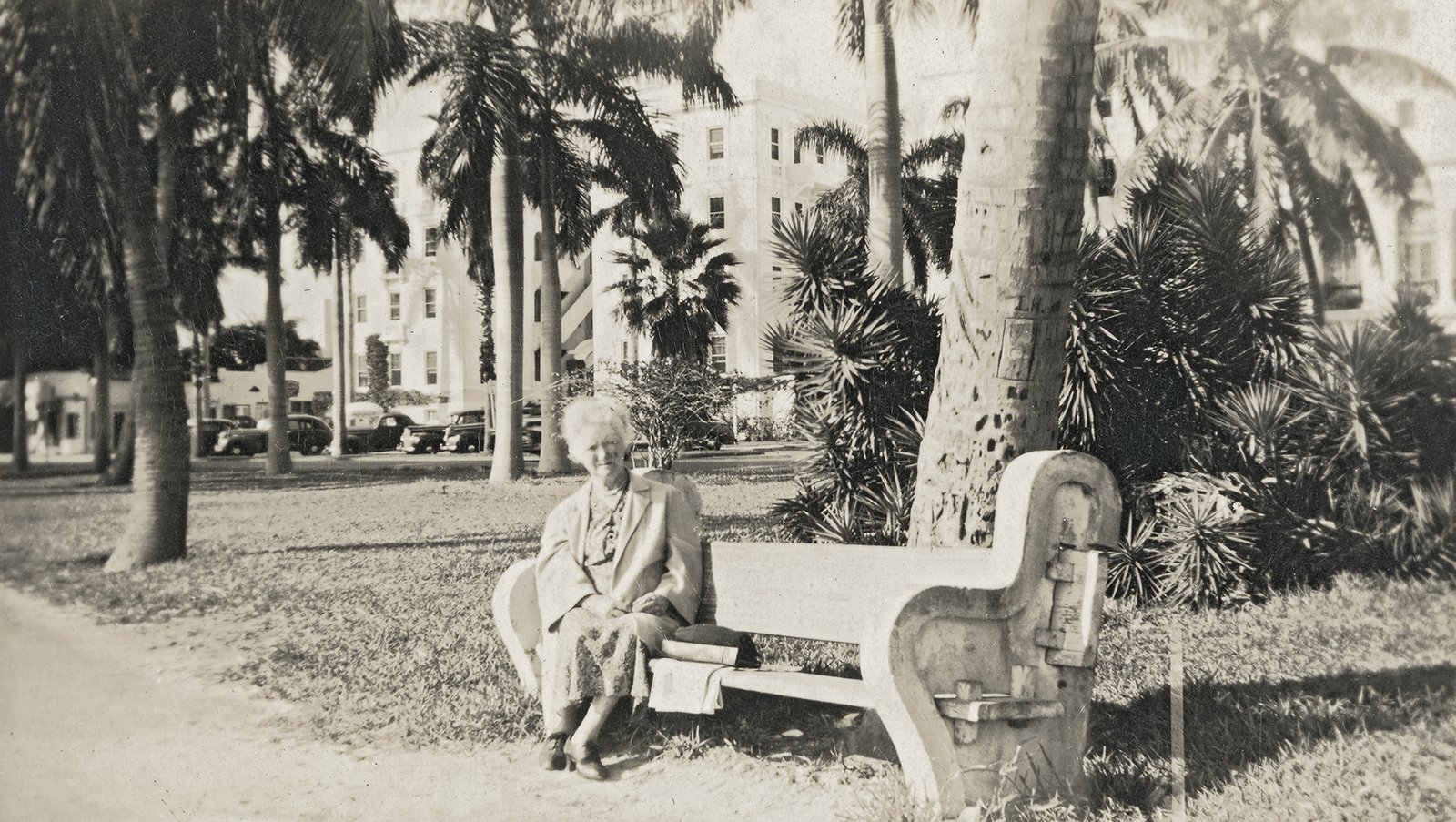 Margaret (O'Toole) McDermott, on holiday in Palm Beach, Florida, 1945.